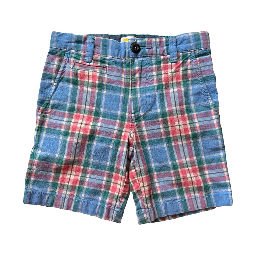 Boden Boys Size 6Y Plaid Chino Short size 6Y